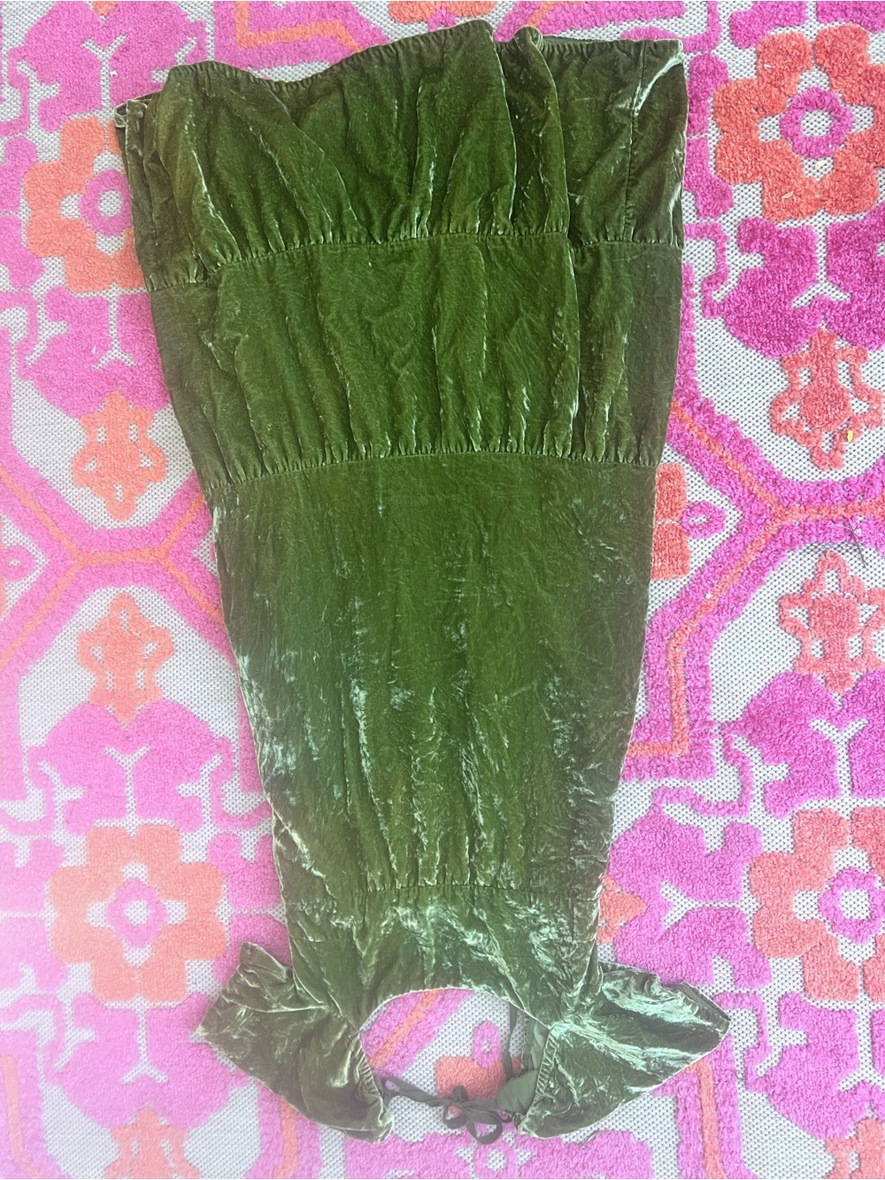 Anthro green dress